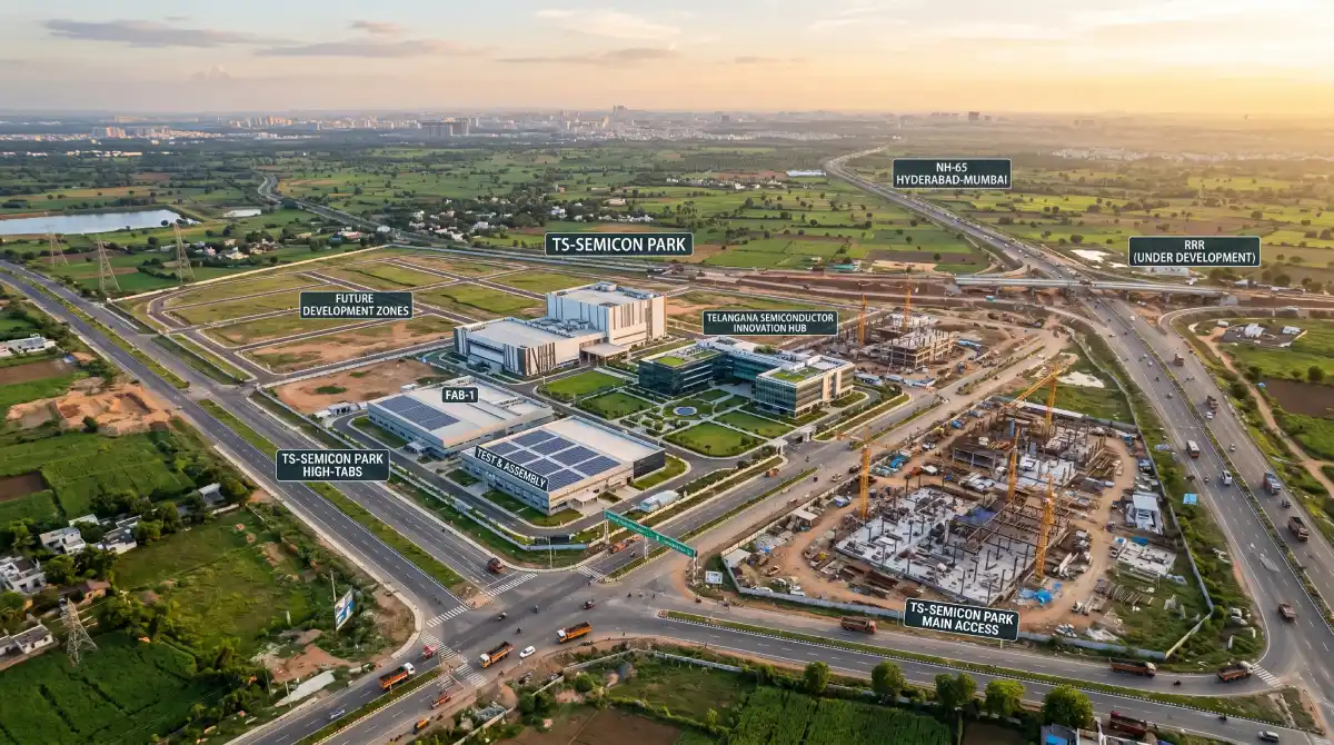 Telangana Semiconductor Park Boosting Sangareddy open plots